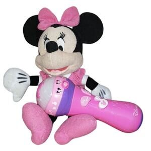 Disney Minnie Mouse 10" Plush With Mickey Mouse Clubhouse My First Microphone